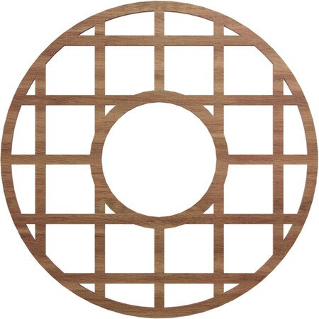 Ekena Millwork O'Neal Wood Fretwork Pierced Ceiling Medallion, Walnut, 18"OD x 6 1/2"ID x 3/8"T CMWP18X18X0375ONWA